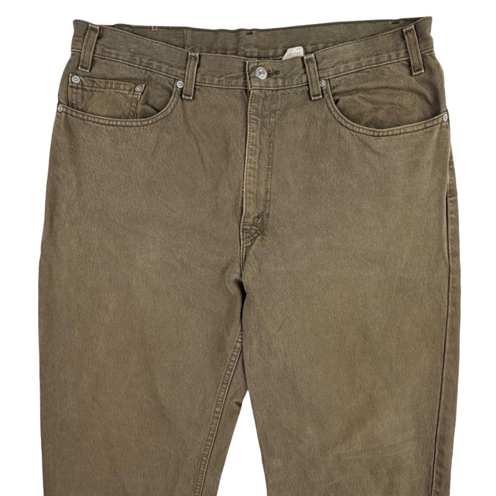 Vintage Levi's 550 Relaxed Fit Jeans Men 38x34 Brown Relaxed Denim Made In Texas - Picture 6 of 16